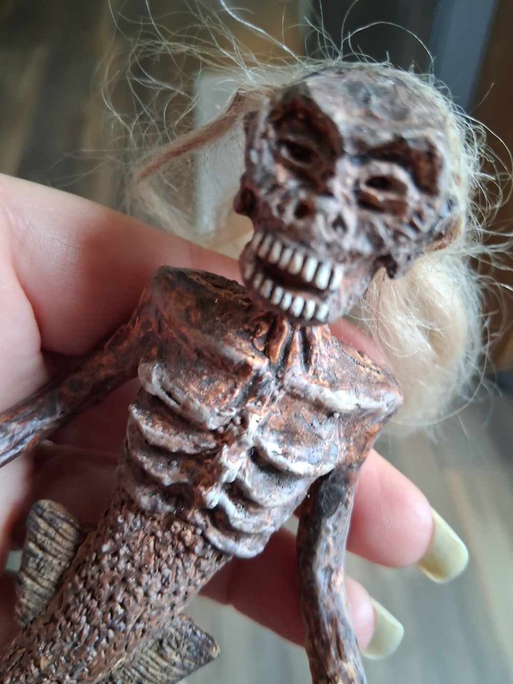 Fiji Mermaid Skeleton Gaff Figure Oddities Curiosities Handmade Skeleton